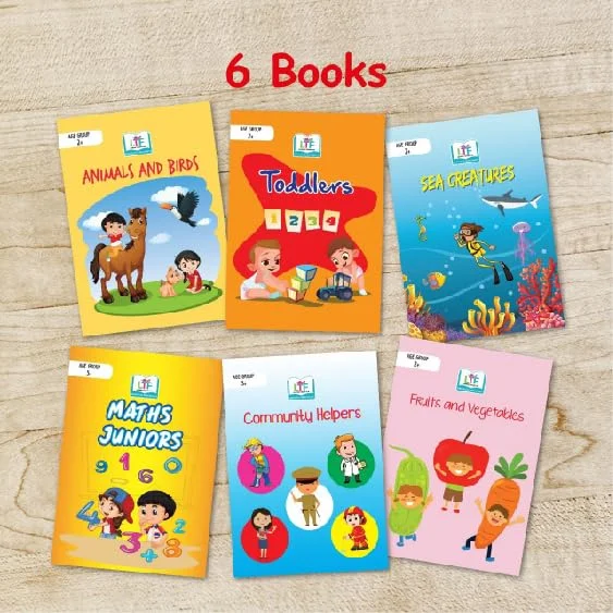 Smart Toddler Kit, 6 activity books + 4 lacing cards + 16 brain development activites + 20 Tangrams +8 puzzles. Toddler, 2- 4 yrs