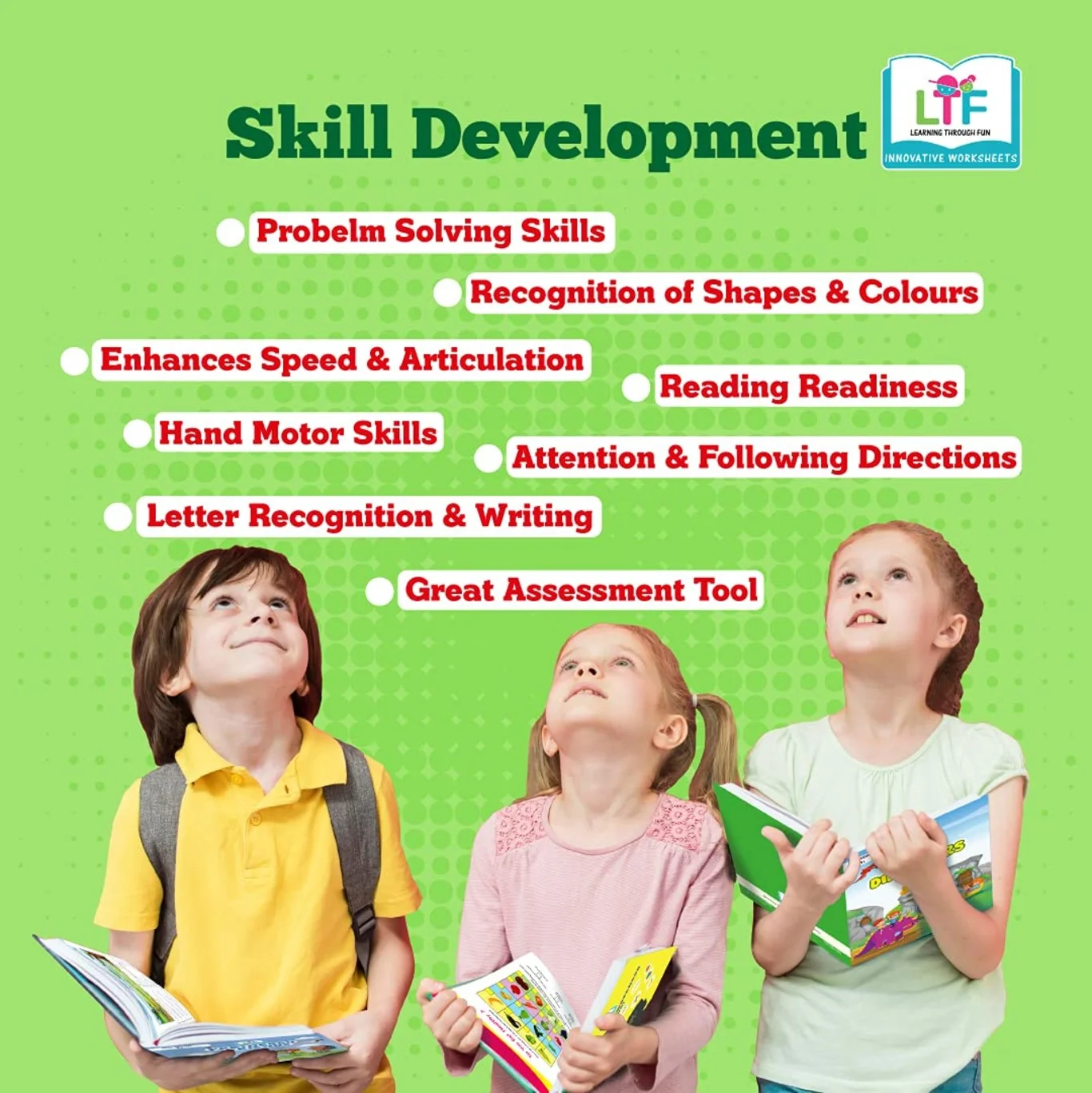 Learning Through Fun: Continents & Oceans & Riddles Activity Book – Set of 2 for Kids Aged 4–8 – Geography Learning ,Brain Teasers, Brain Development, Early Education, Homeschooling, UKG, Grade 1 & 2