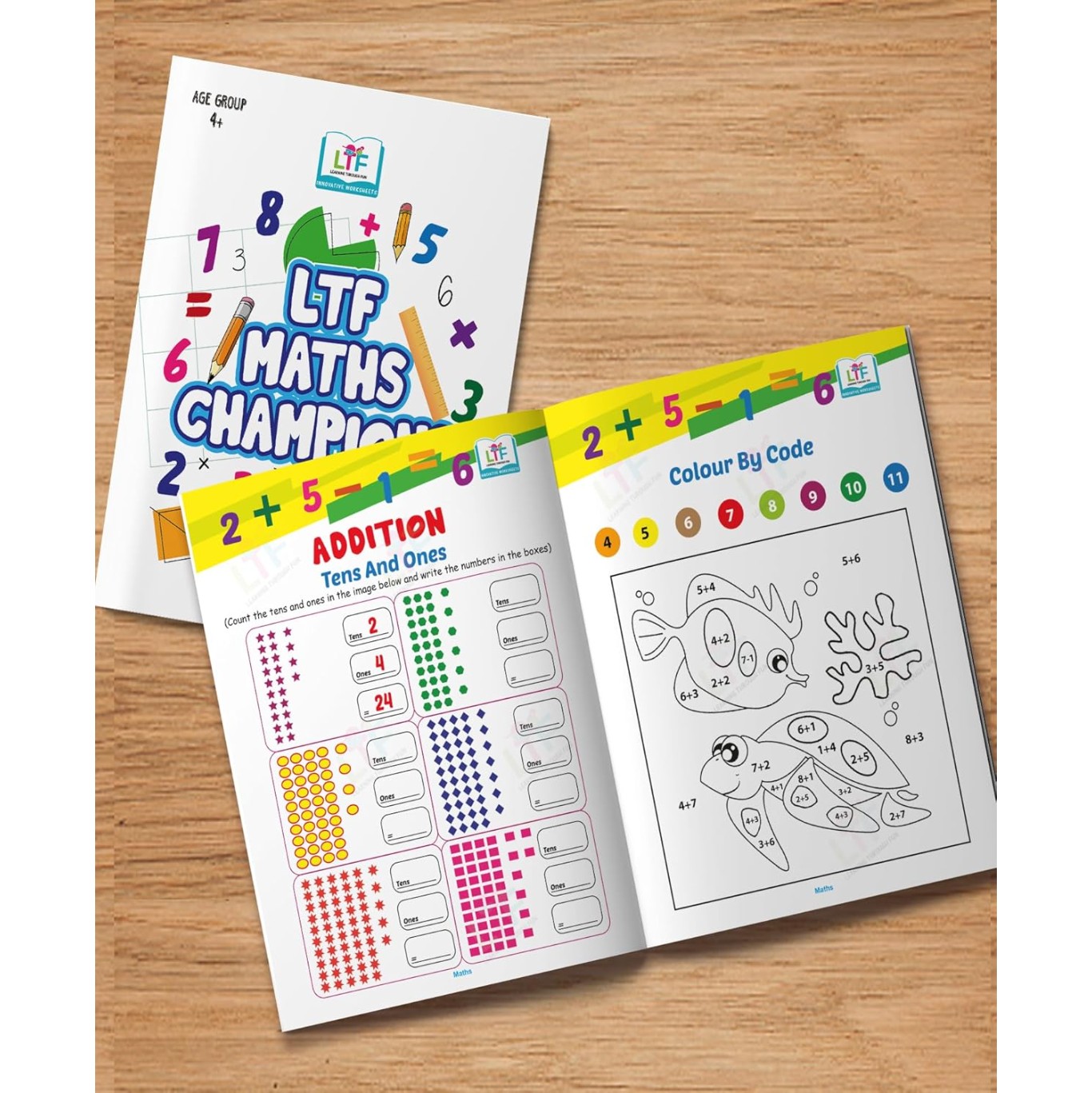 Learning Through Fun:Maths Champions Activity Book for Kids Ages 5–8 | Fun Counting, Tracing, Puzzles, Sequences, Word Problems & Mazes | Early Learning Workbook for Kindergarten to Grade 2