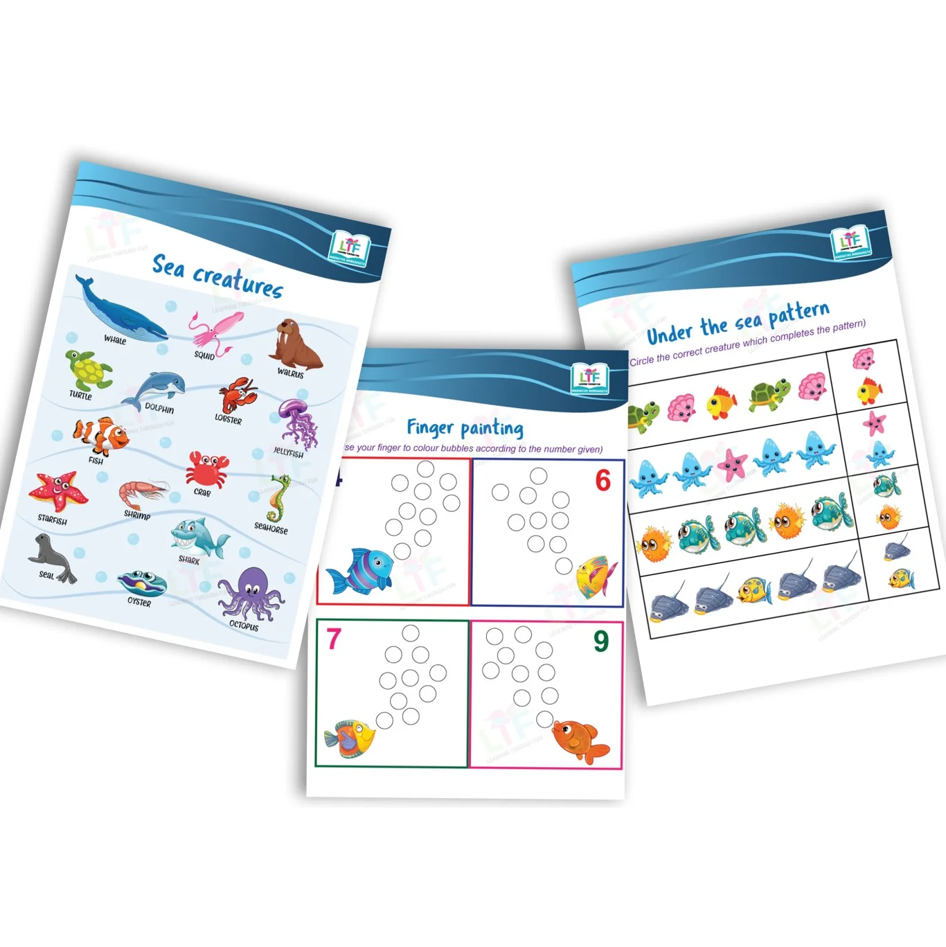 Learning Through Fun Early Learning Activity Book for Kids Ages 4–7 – Preschool Worksheets, Alphabet & Numbers Practice, Brain Development, Homeschool Workbook