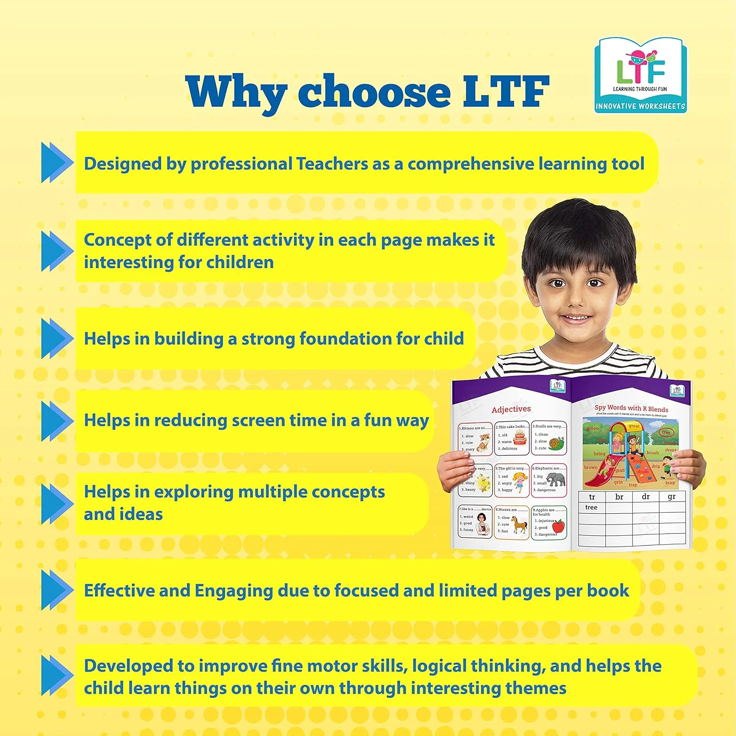 Learning Through Fun Kids Activity Books – Set of 6 | Animals, Transportation, Weather & Seasons, EVS, Sports & Under the Sea | Educational Worksheets for Home Schooling, | for 4–7 Years